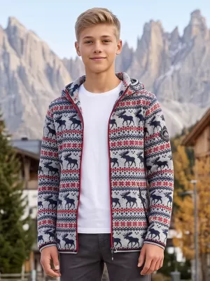 Pulover cald pentru copii ALPINE PRO NORESO VARIANTA INALTA PB