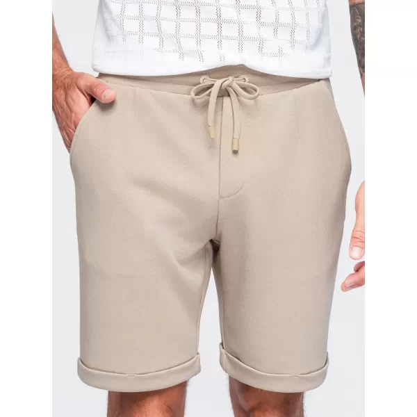  Pantaloni scurți pentru bărbați OMBRE OM-SRCS-0206 BEJ 