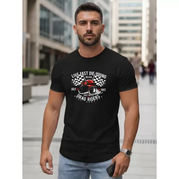  Tricou pentru bărbați DSTREET NX5087R-BK NEGRU 