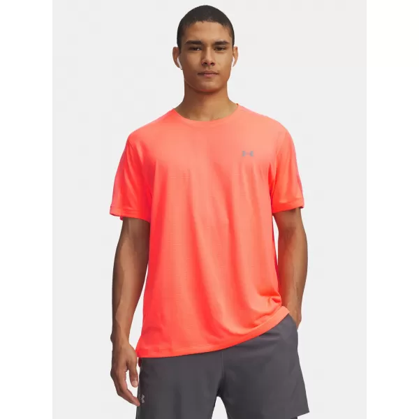  Tricou pentru bărbați UNDER ARMOUR VELOCITI REFLCT SS 6009518-824 PORTOCALE 