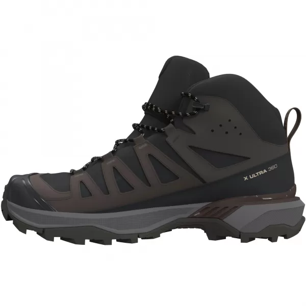  Pantofi pentru bărbați SALOMON X ULTRA 360 MID GORE-TEX L45473200 NEGRU/GRI PESCĂRUŞ ÎNCHIS/PĂMÂNT ÎNTUNECAT 