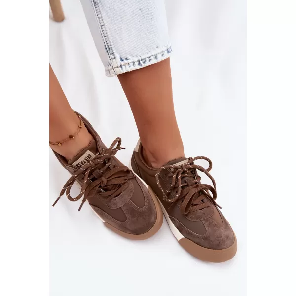  Adidași de damă BIG STAR SHOES UU274002 MARO/BEJ 