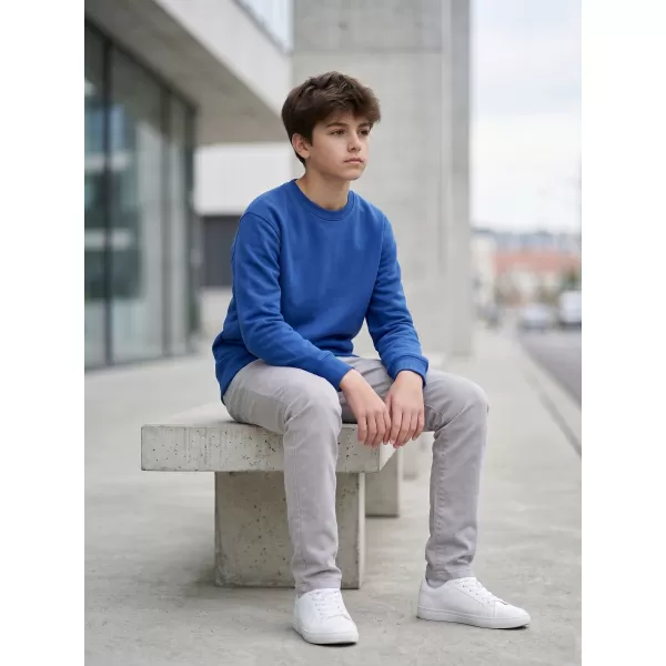  Hanorac pentru copii MALFINI CREW 427 ALBASTRU REGAL 