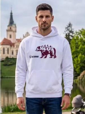 Hanorac pentru bărbați ALTISPORT ALM193422 ALB