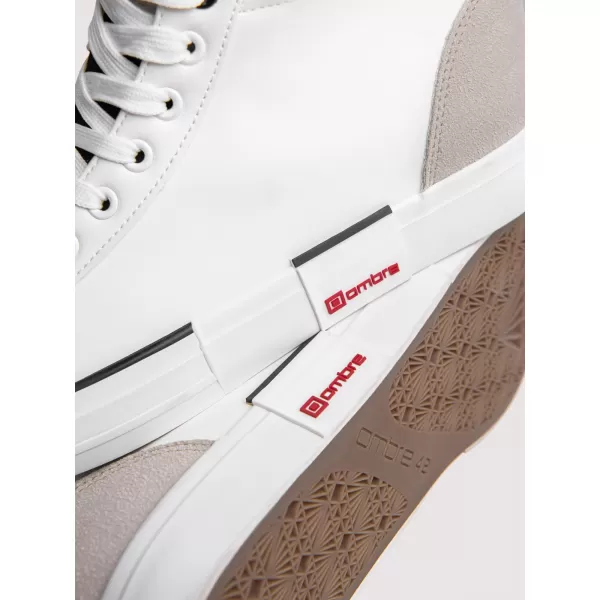  Adidași pentru bărbați OMBRE OM-FOTH-0240 ALB ȘI BEJ 