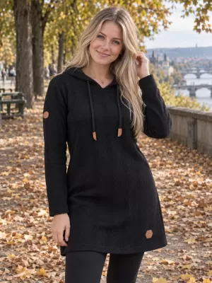 Hanorac de dama ALTISPORT INA NEGRU