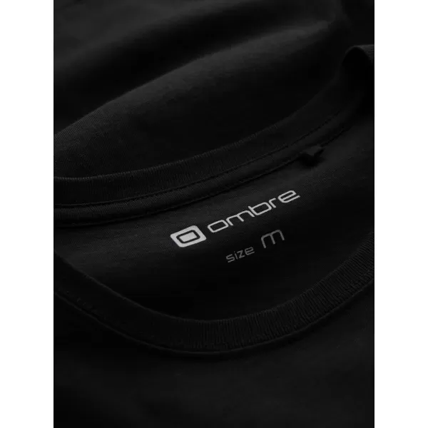  Tricou pentru bărbați OMBRE OM-TSPT-0299 NEGRU 