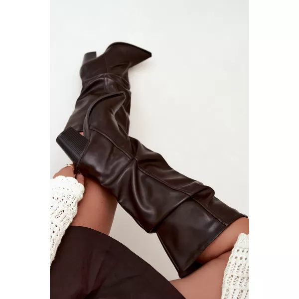  Cizme de dama BOTO 2598A PIELE MARO 