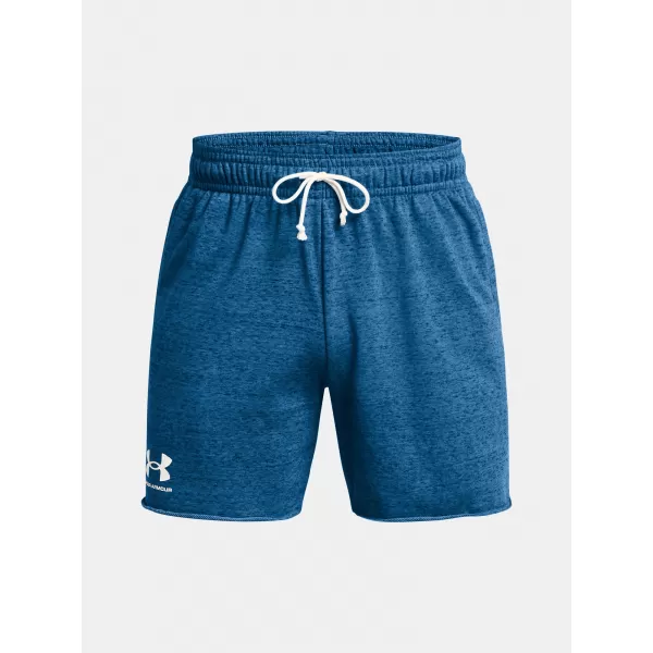  Pantaloni scurți pentru bărbați UNDER ARMOUR RIVAL TERRY 6IN SHORT 1382427-406 ALBASTRU 