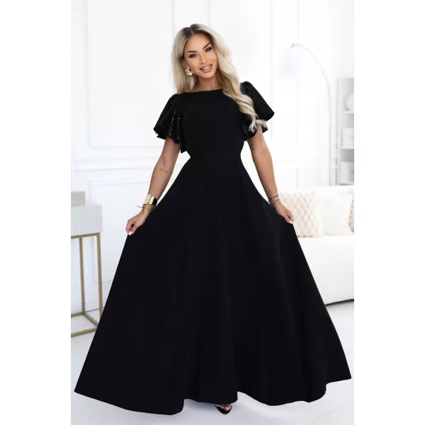  Rochie NUMOCO 694-1 NEGRU 