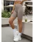 Pantaloni scurți de damă DSTREET SY0579 GRI DESCHIS