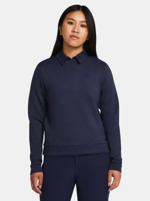 Hanorac de dama UNDER ARMOUR UA DRIVE MIDLAYER CREW 1387143-410 ALBASTRU