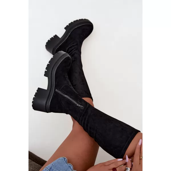  Cizme de dama BOTO 9671A-1 NEGRU 