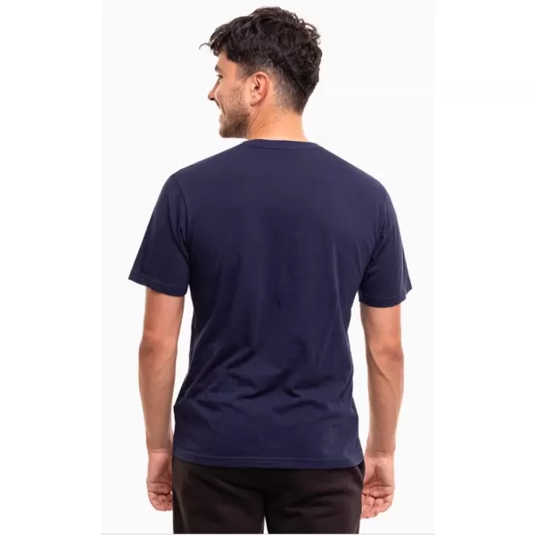  Tricou pentru bărbați PUMA TEAMRISE LOGO JERSEY COTTON 658705-06 PUMA NAVY/PUMA ALB 