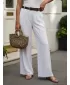 Pantaloni de dama DSTREET UY3067 ALB