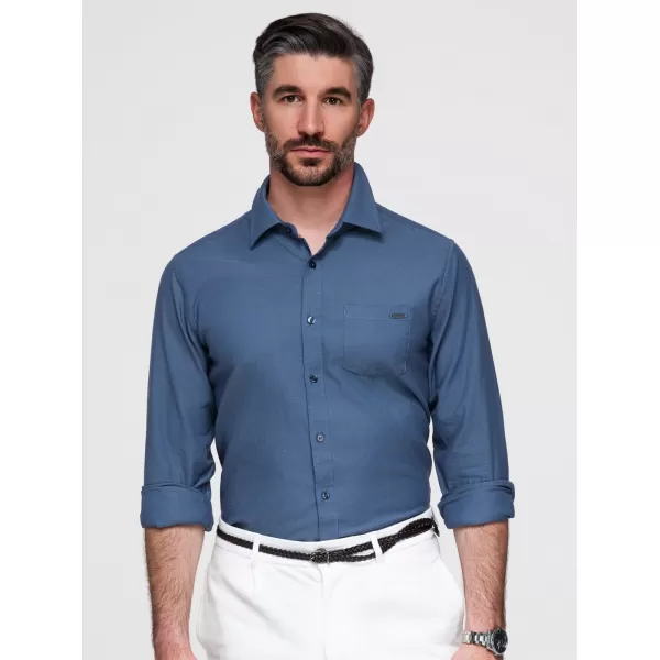  Cămașă pentru bărbați OMBRE K695 DENIM 