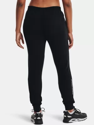 Pantaloni de dama UNDER ARMOUR UA RUSH FLEECE PANT 1365775-001 NEGRU