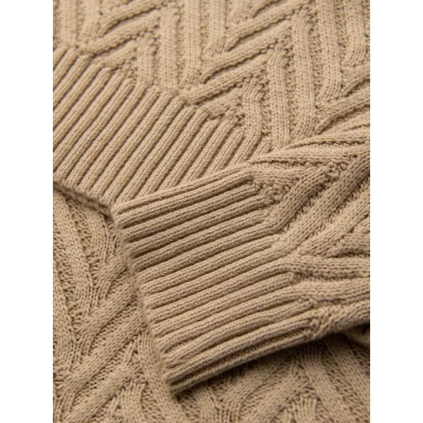  Pulover pentru bărbați OMBRE OM-SWSW-0190 NISIP 