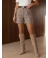 Pantaloni scurți de damă DSTREET SY0599 CARAMEL