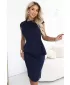 Rochie NUMOCO MIDI A192-18 ALBASTRU ÎNCHIS