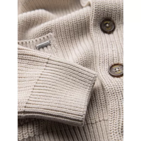  Cardigan pentru bărbați OMBRE OM-SWCD-0200 BEJ 