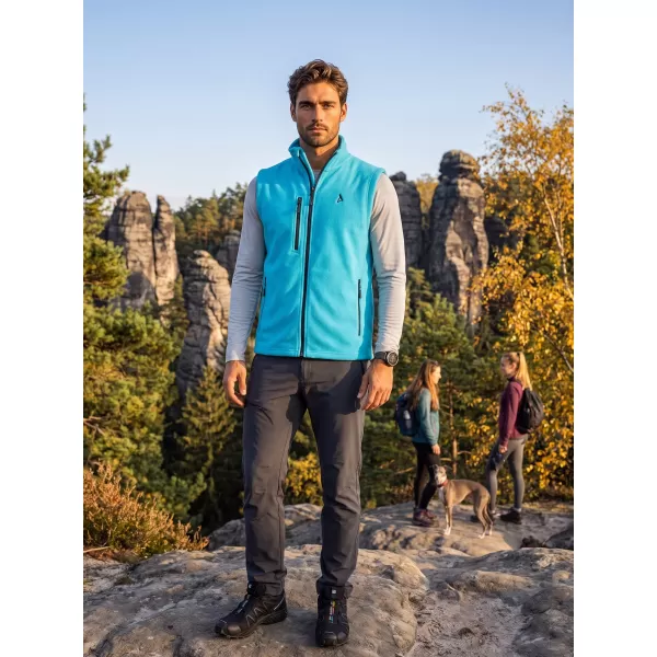  Vestă din lână pentru bărbați ALTISPORT ALM002525 TURCOAZ 