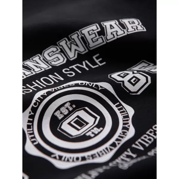  Tricou pentru bărbați OMBRE OM-TSPT-0269 NEGRU 