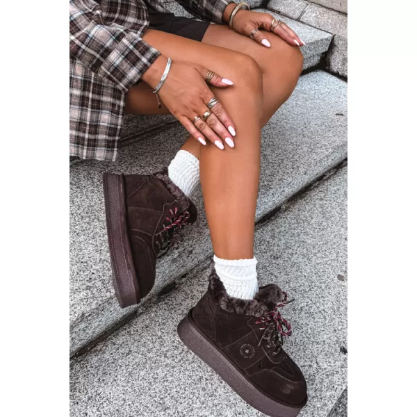  Oameni de zăpadă pentru femei BIG STAR SHOES UU274312 CIOCOLATĂ 