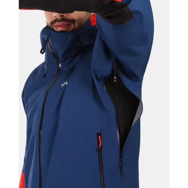  Jachetă hardshell pentru bărbați KILPI MAMBA-M 1M0101KI ALBASTRU ÎNCHIS 