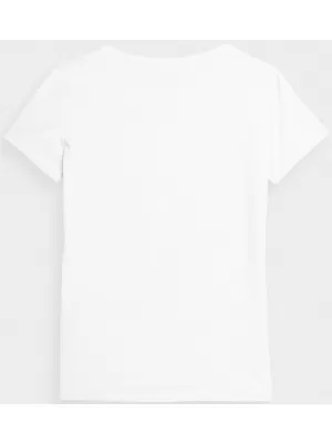 Tricou pentru femei 4F WMM00TTSHF2356 ALB