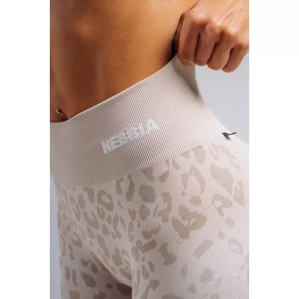 Jambiere compresive push-up cu imprimeu leopard NEBBIA PRIMAL 849 LEOPARD CREM 