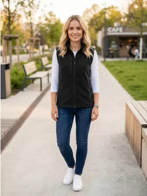 Vesta de dama fleece MALFINI EXIT W-525 NEGRU
