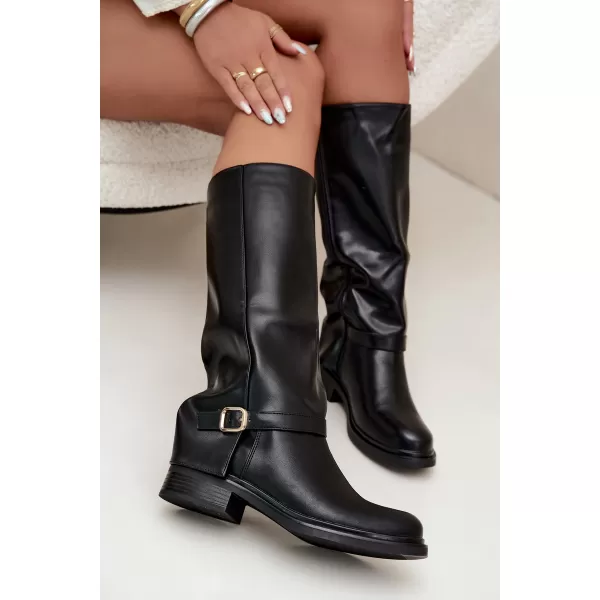  Cizme de dama BOTO 5858 NEGRU 