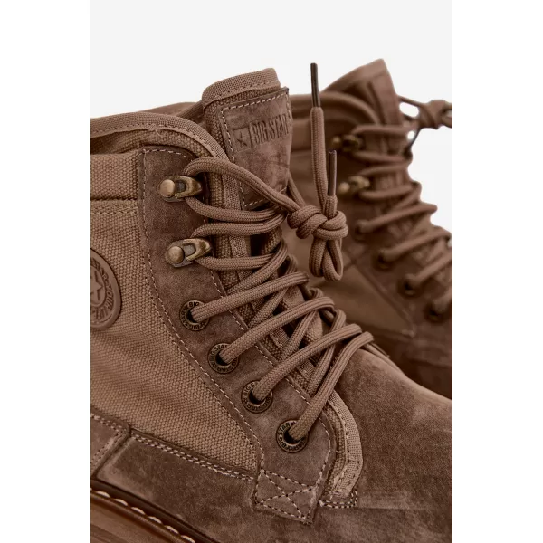  Botine pentru bărbați BIG STAR SHOES UU174253 BEJ 