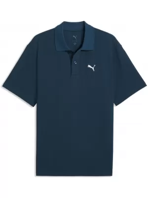 Tricou pentru bărbați cu guler PUMA WARDROBE ESS PIQUE RELAXED POLO 62965736 BENZINĂ DE LA MIEZUL NOPȚII