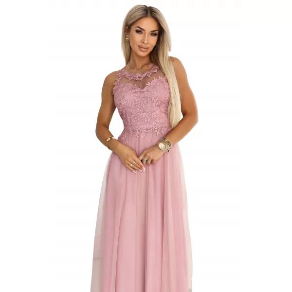  Rochie NUMOCO 672-2 ROZ PUDRA 