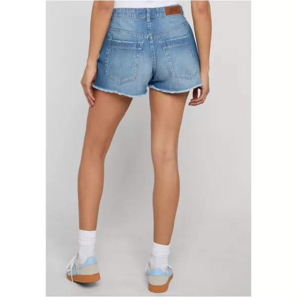  Pantaloni scurți de damă URBAN CLASSICS TB8193 ALBASTRU DESCHIS SPALAT 