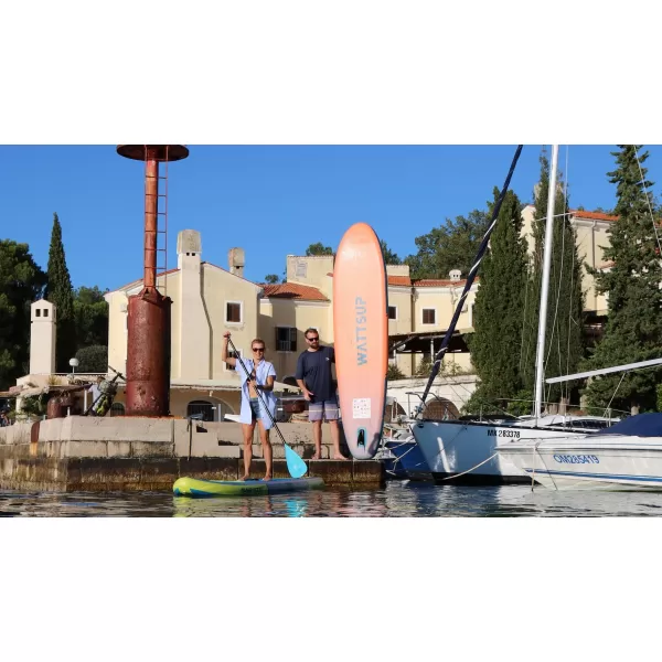 Placă cu vâsle WATTSUP F11 Minicombo ORANGE ALBASTRU/PORTOCALIU 