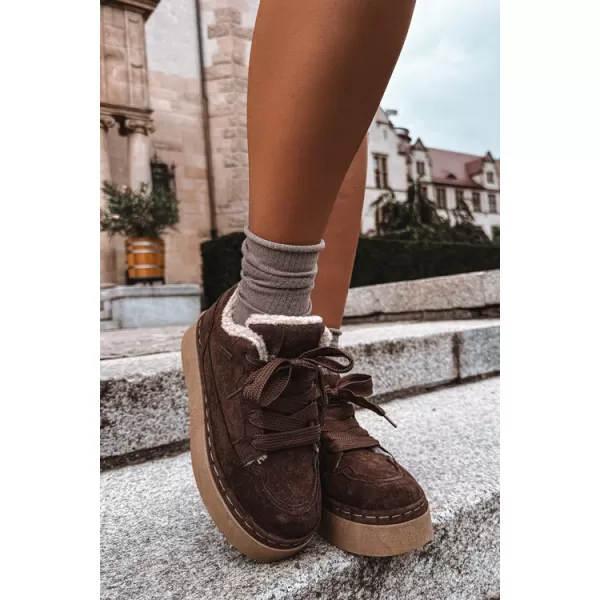  Pantofi de dama BIG STAR SHOES UU274188 UMBRE MARO/BEJ 