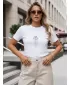 Tricou pentru femei DSTREET NX8006RY-WH ALB