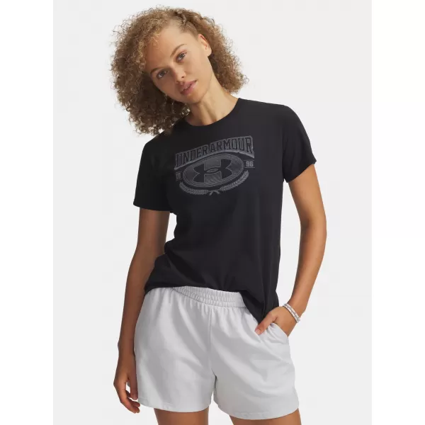  Tricou de damă UNDER ARMOUR W VARSITY SS 6010592-001 NEGRU 