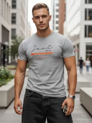 Tricou pentru bărbați DSTREET RX5424 GRI DESCHIS