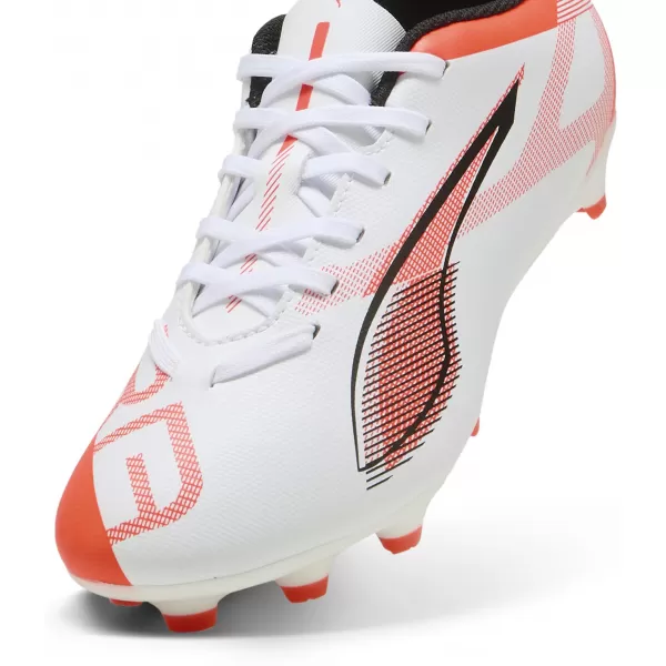  Ghete de fotbal pentru copii PUMA ULTRA 5 PLAY FG/AG JR 108170-01 ALB/NEGRU/ROȘU STRĂLUCITOR 