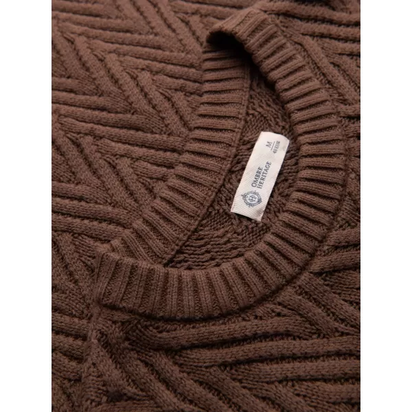  Pulover pentru bărbați OMBRE OM-SWSW-0190 MARO 