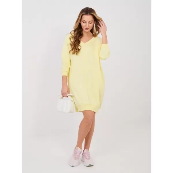  Rochie BASIC FEEL GOOD RV-SK-7203.35P GALBEN STRĂLUCITOR 