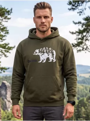 Hanorac pentru bărbați ALTISPORT ALM193422 MILITAR