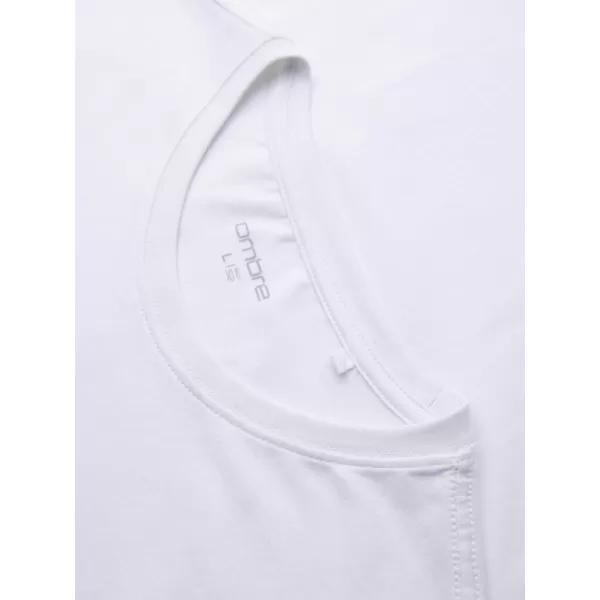  Tricou pentru bărbați OMBRE OM-TSPT-0299 ALB 