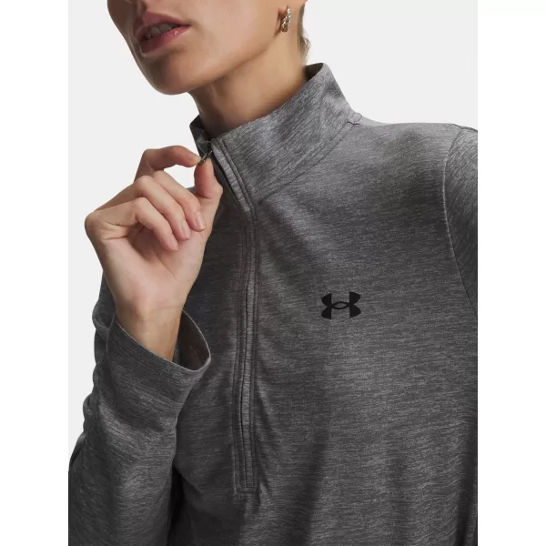  Tricou pentru femei UNDER ARMOUR TECH 1/2 ZIP- TWIST 1384225-709 VERDE 