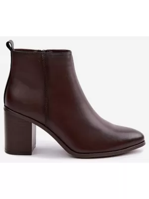 Botine de dama SERGIO LEONE BT-50-S CIOCOLATĂ