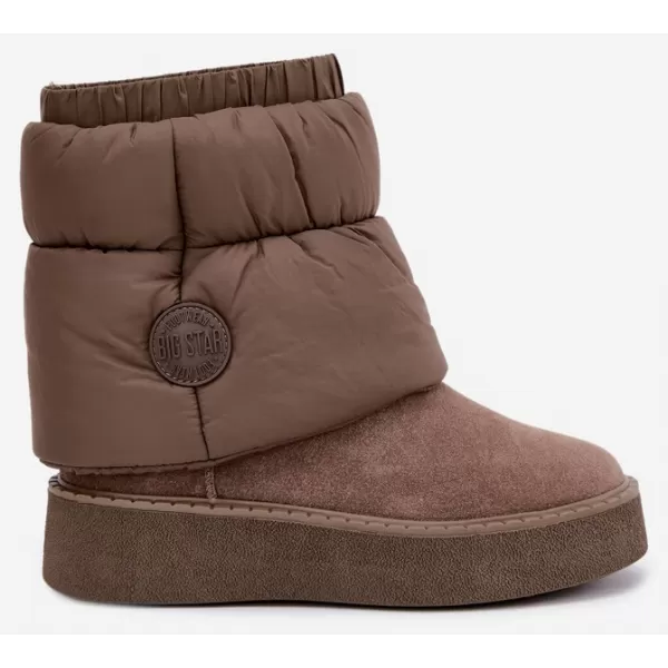  Oameni de zăpadă pentru femei BIG STAR SHOES UU274732 BEJ ÎNCHIS 